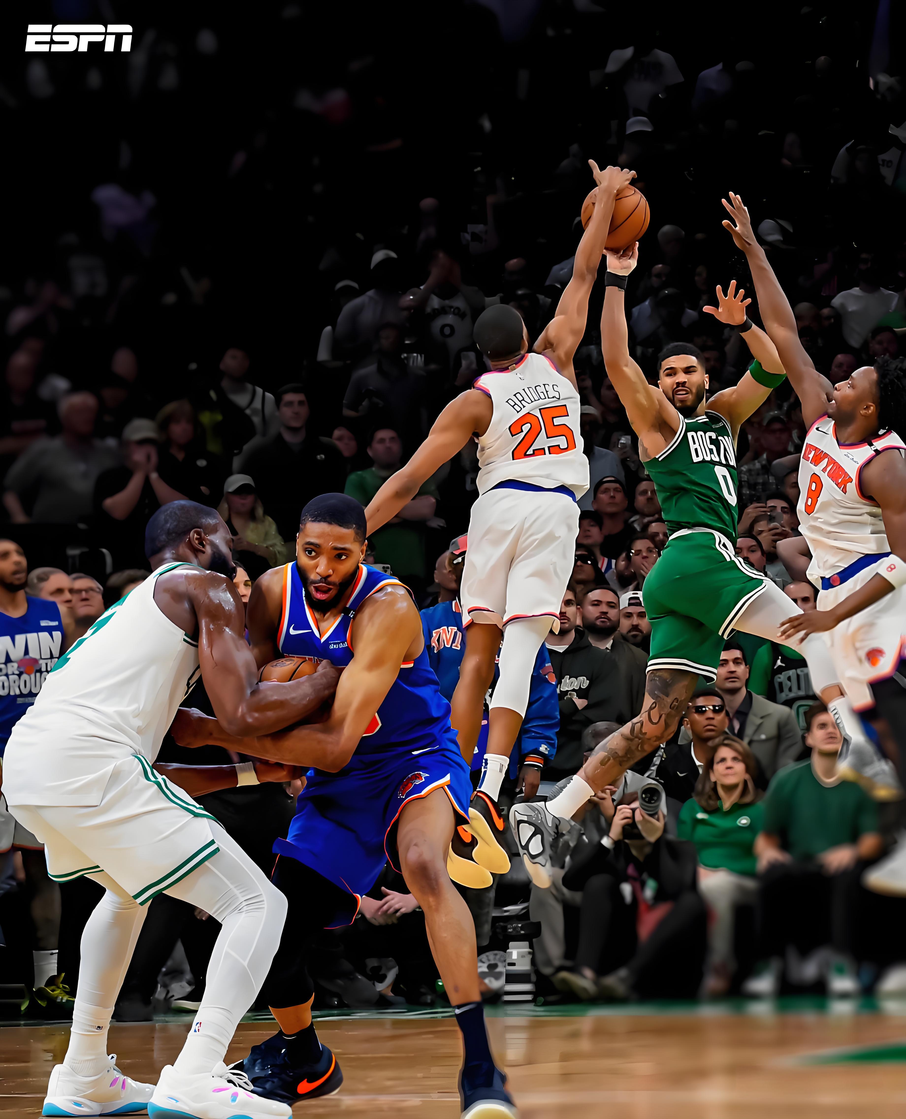 凯尔特人鏖战公牛，易建联点燃赛场